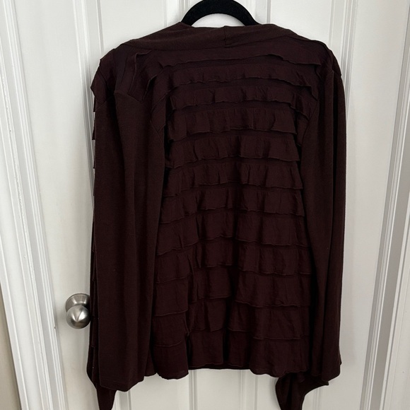 Cubism Brown Ruffled Sweater Set - Picture 7 of 9